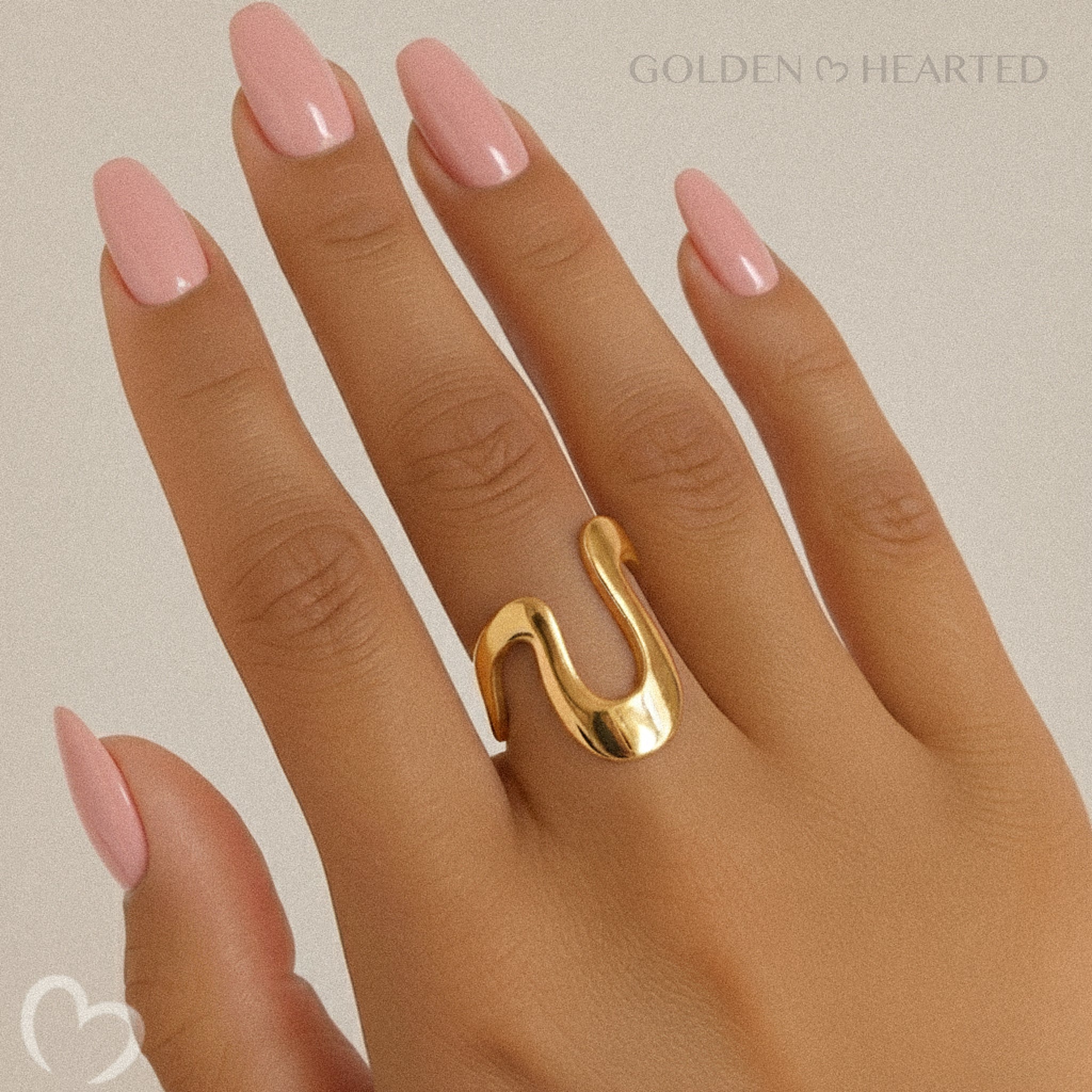 Golden Wave Ring