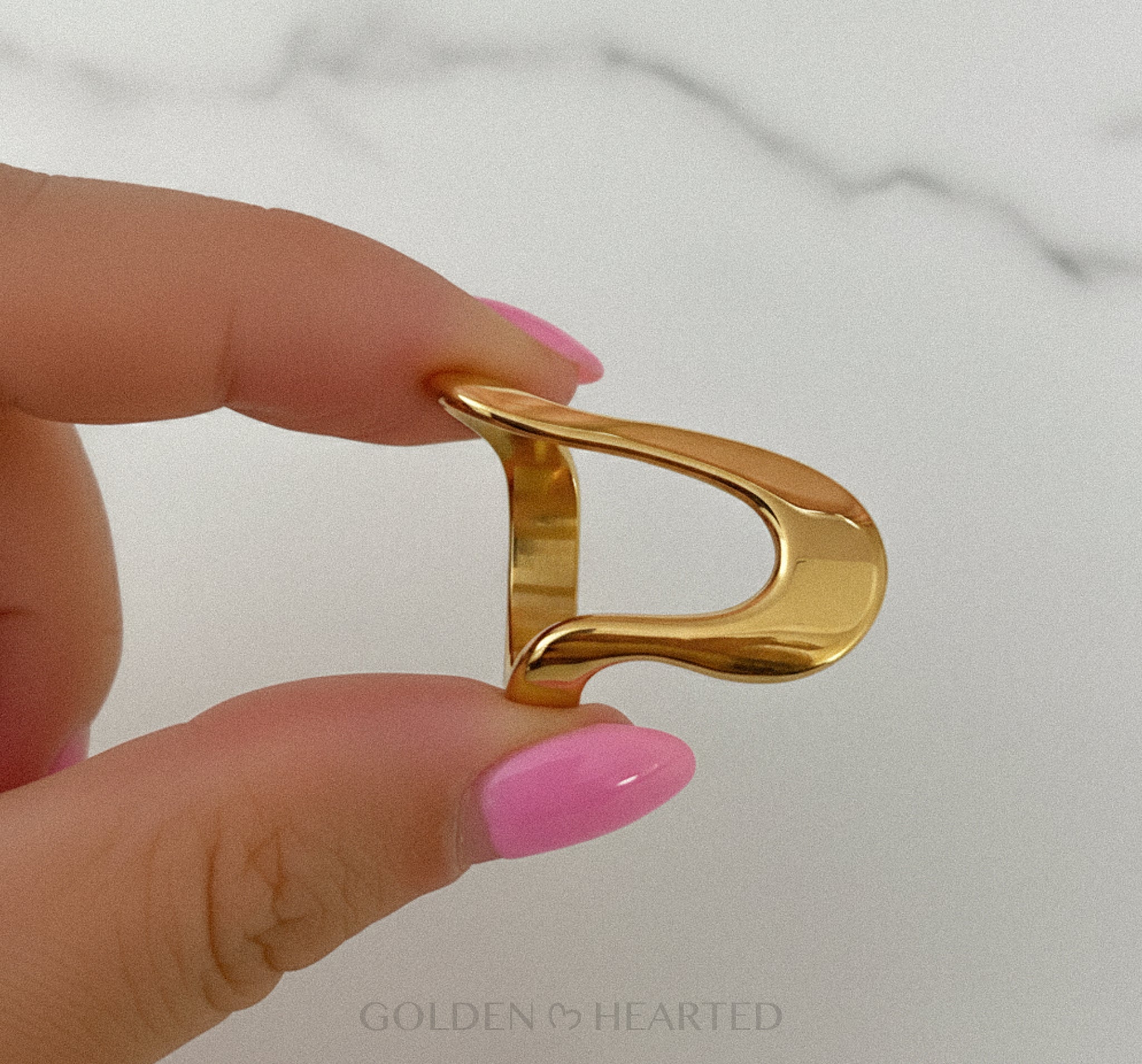Golden Wave Ring