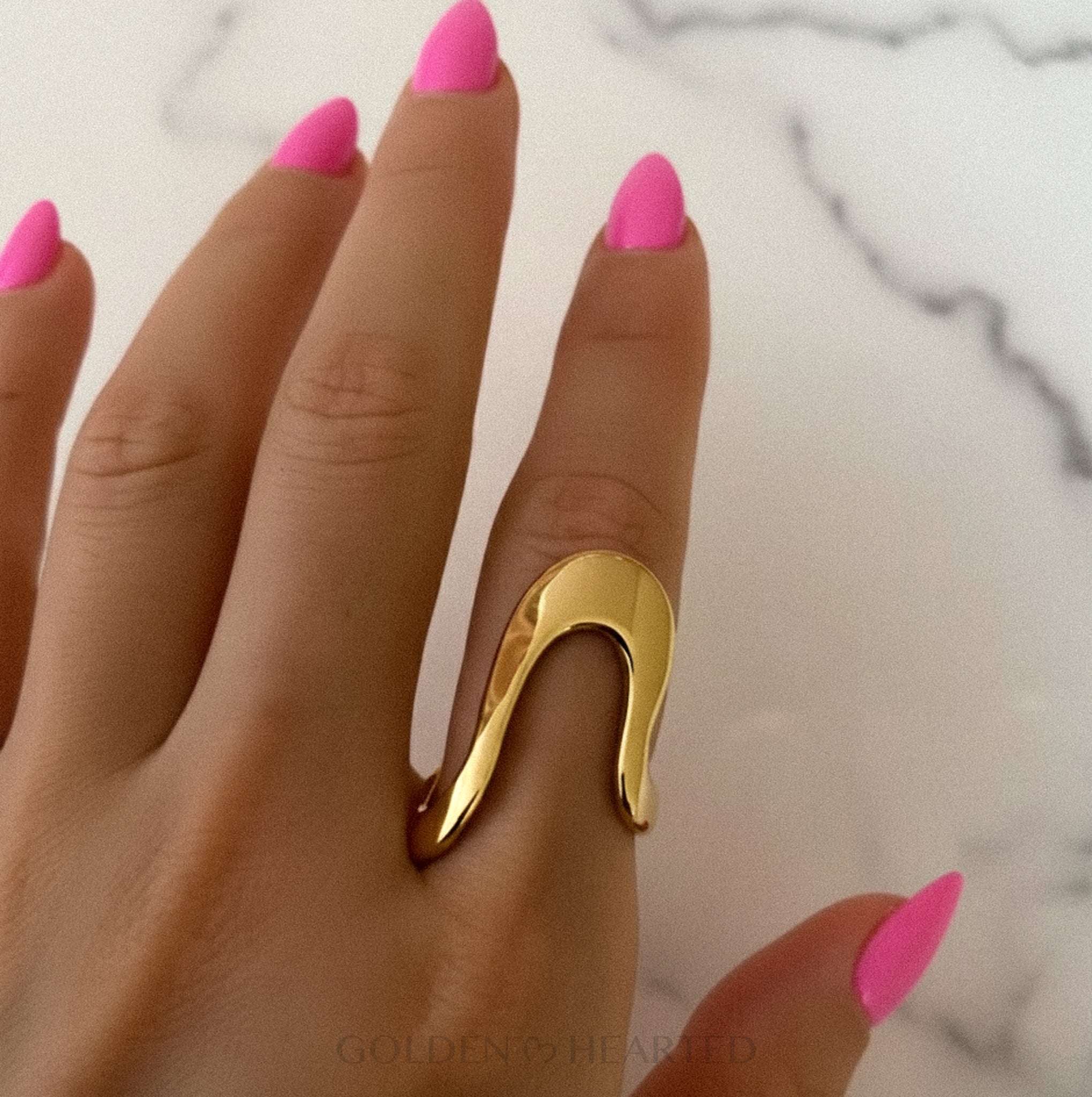 Golden Wave Ring