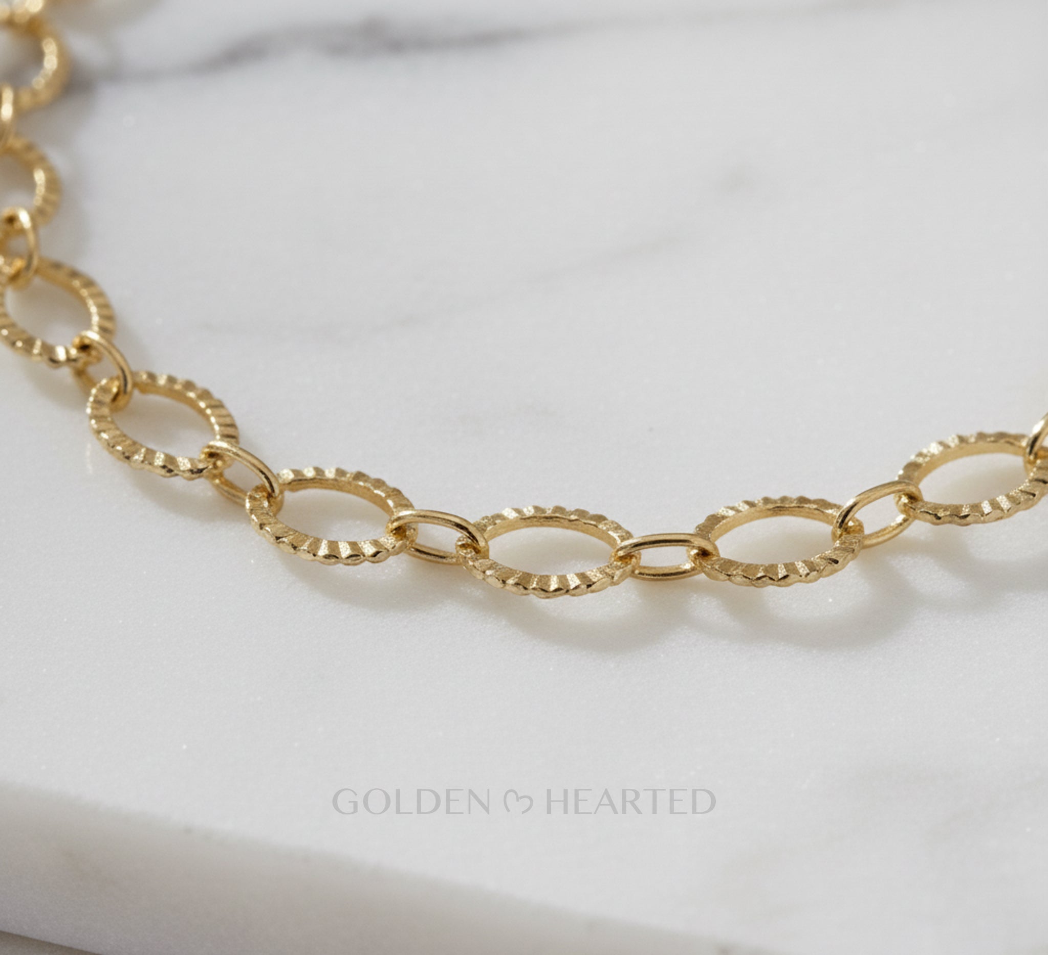 Golden Grace Diamond-Cut Chain Bracelet
