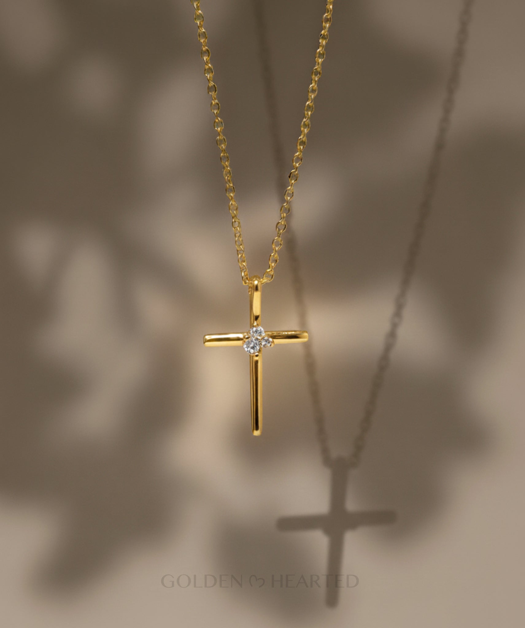 Faith Cross - 18k Gold Vermeil Cross