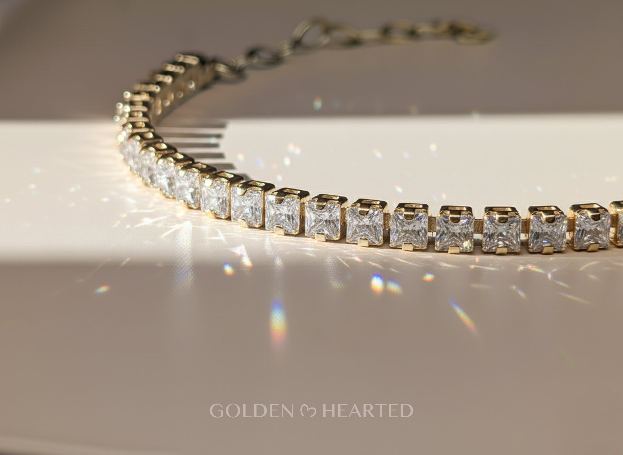 Golden Radiance - Gold Filled CZ Tennis Bracelet