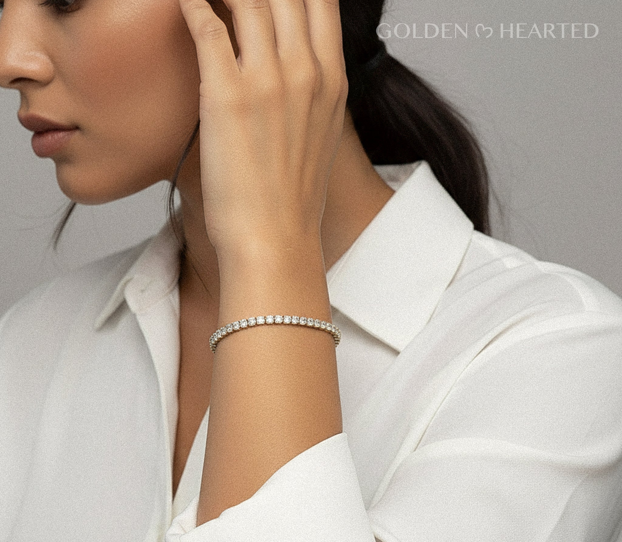 Golden Radiance - Gold Filled CZ Tennis Bracelet