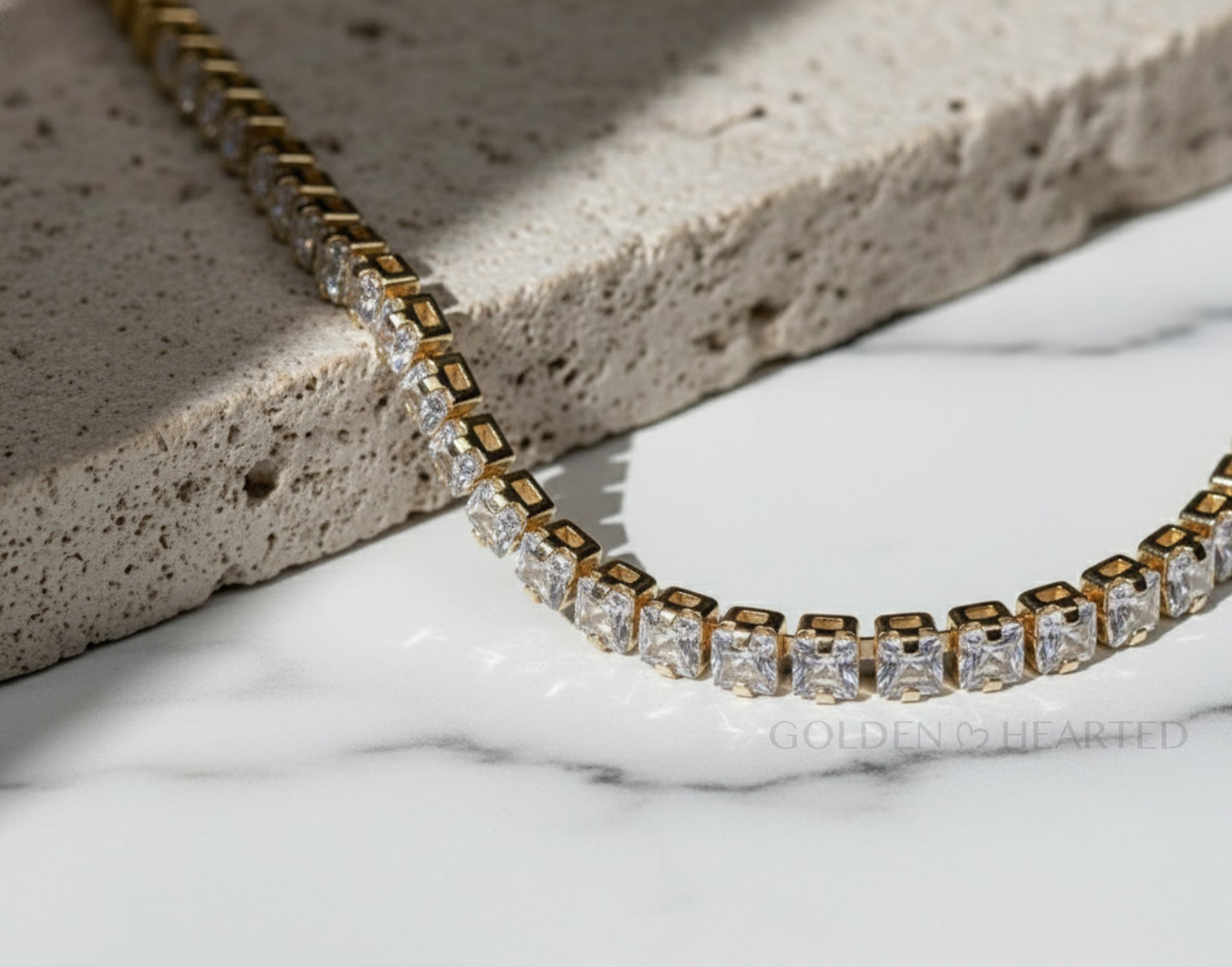 Golden Radiance - Gold Filled CZ Tennis Bracelet