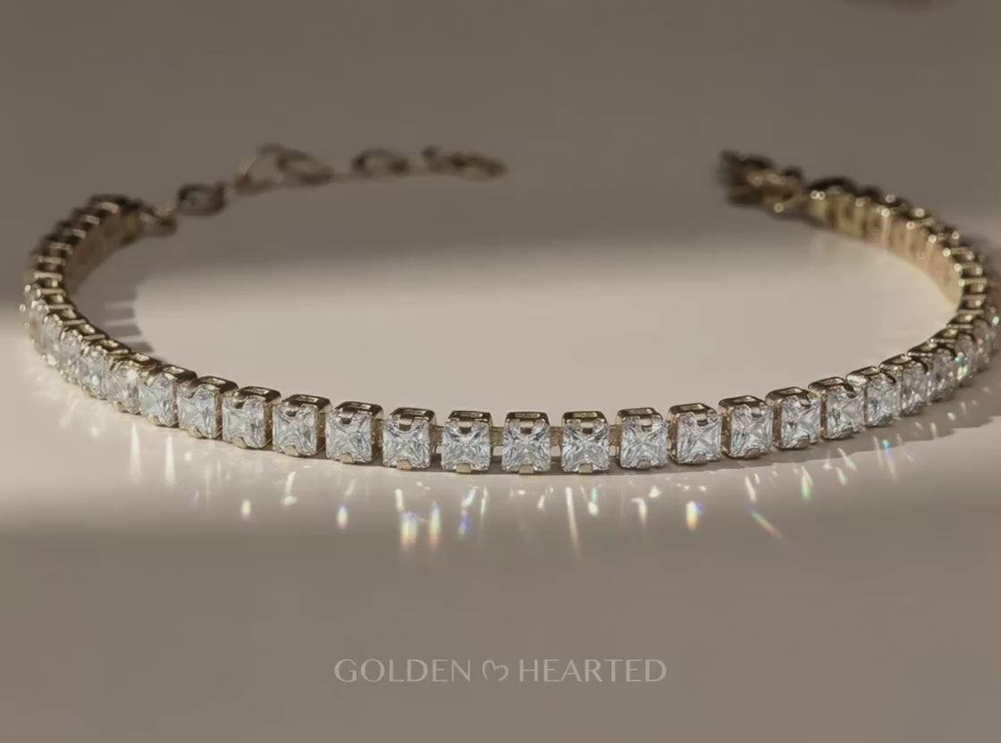 Golden Radiance - Gold Filled CZ Tennis Bracelet