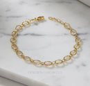 Golden Grace Diamond-Cut Chain Bracelet
