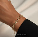 Golden Grace Diamond-Cut Chain Bracelet