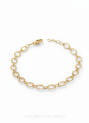Golden Grace Diamond-Cut Chain Bracelet