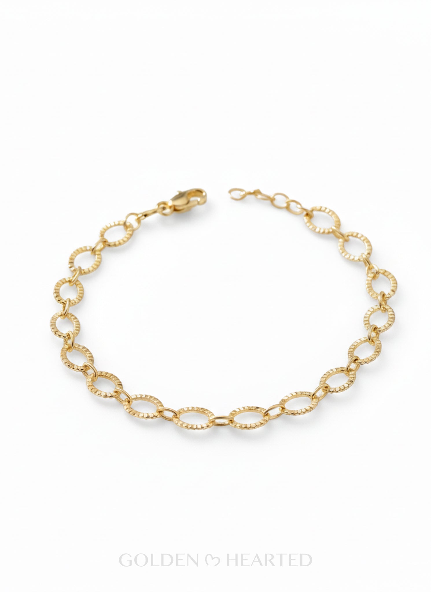 Golden Grace Diamond-Cut Chain Bracelet