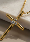 Faith Cross - 18k Gold Vermeil Cross