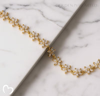 Golden Bloom Tennis Bracelet - 16k Tennis Bracelet
