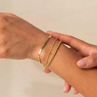 Golden 3 Layered Bracelet Set