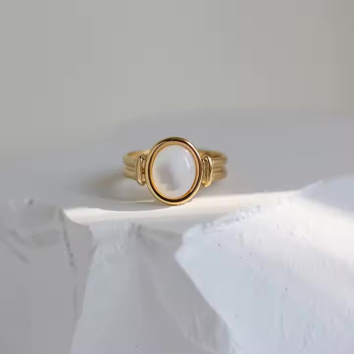 Golden Roman Dome Ring