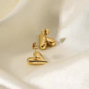 Heart of Gold Stud Earrings