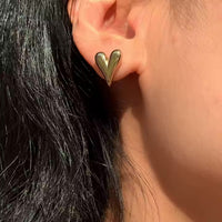 Heart of Gold Stud Earrings