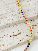 The Promise - Rainbow Bezel Bracelet