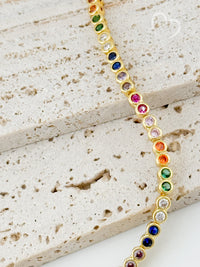 The Promise - Rainbow Bezel Bracelet