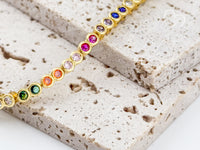 The Promise - Rainbow Bezel Bracelet