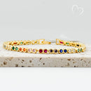 The Promise - Rainbow Bezel Bracelet