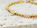 The Promise - Rainbow Bezel Bracelet