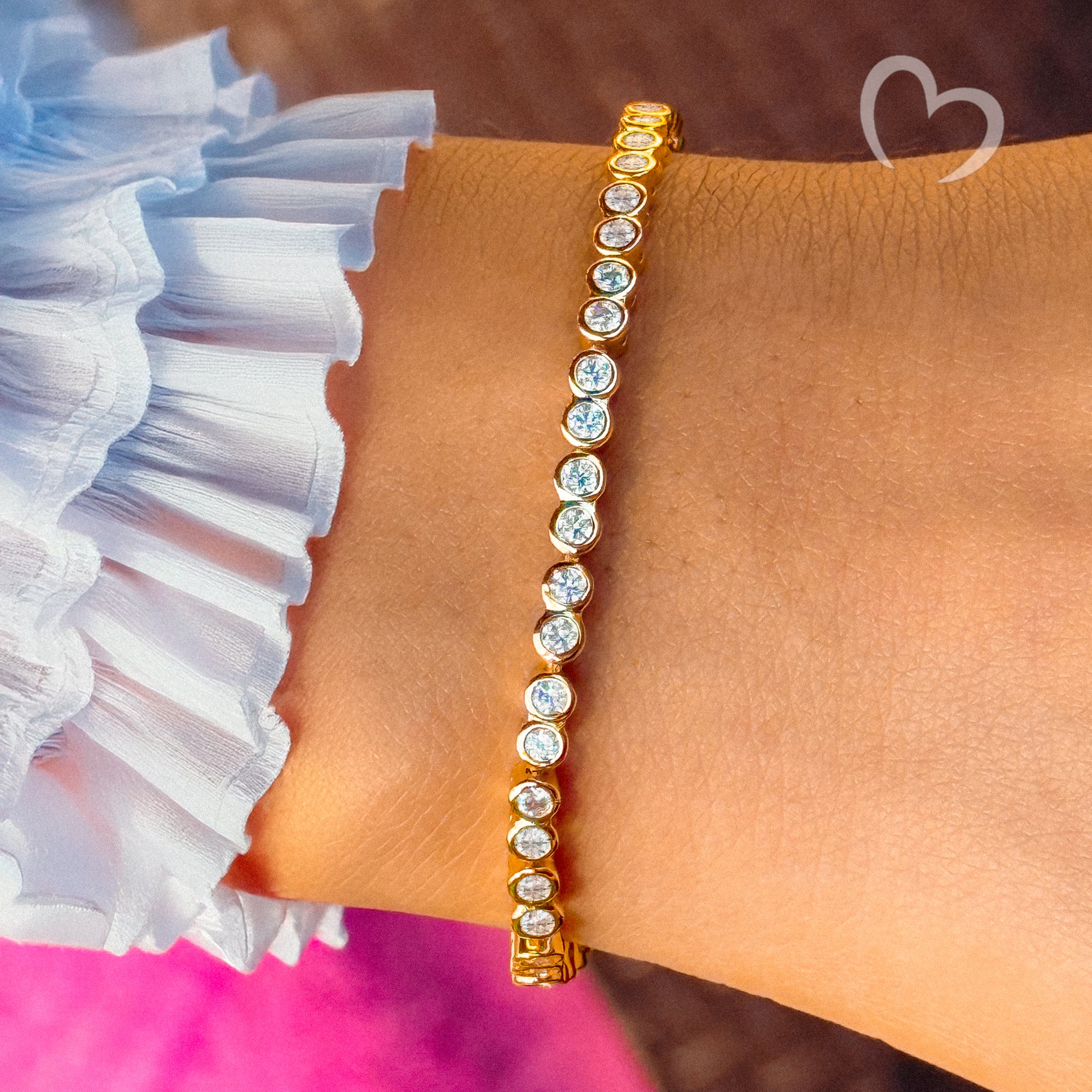 Eternal Bezel Tennis Bracelet