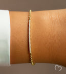 Golden Radiance Bar Bracelet - 18k Gold Filled Bar