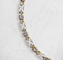 18K Gold Filled Baguette & Round CZ Tennis Bracelet – Crowned Light™ | Dainty Stackable Gold Bracelet