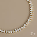 18K Gold Filled Marquise Tennis Bracelet – Radiant Grace™ Dainty Bracelet