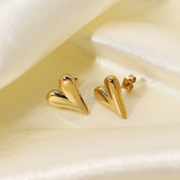 Heart of Gold Stud Earrings