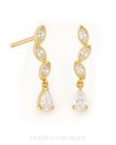 Gracefall 18K Gold Vermeil Marquise Drop Earrings
