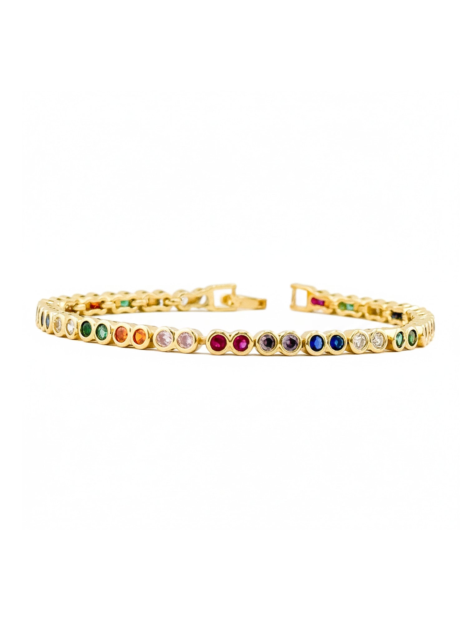 The Promise - Rainbow Bezel Bracelet