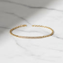 Golden Radiance Bar Bracelet - 18k Gold Filled Bar