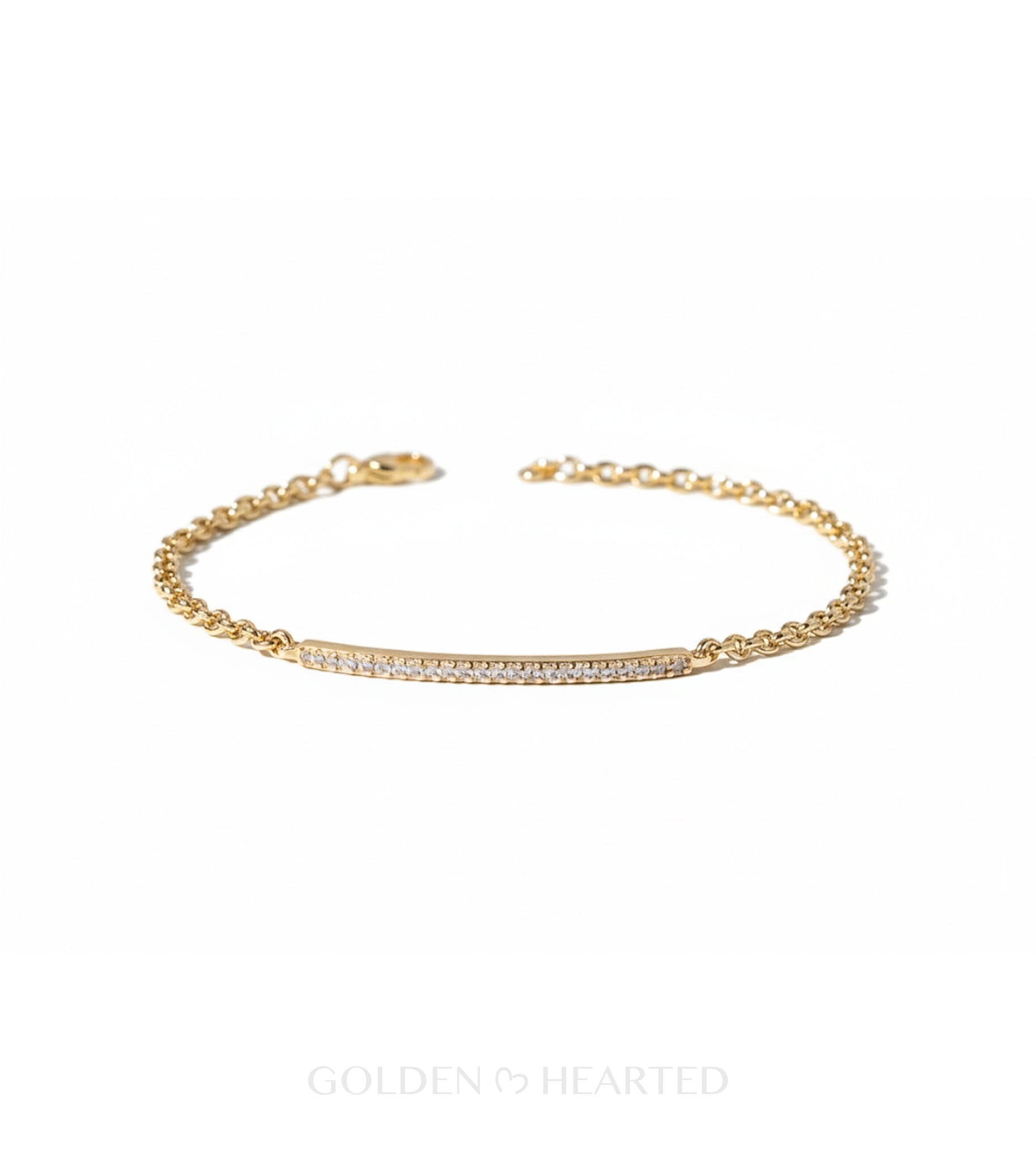 Golden Radiance Bar Bracelet - 18k Gold Filled Bar