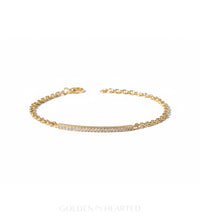 Golden Radiance Bar Bracelet - 18k Gold Filled Bar